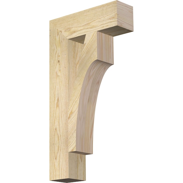 Ekena Millwork Westlake Block Rough Sawn Bracket, Douglas Fir, 4"W x 14"D x 26"H BKT04X14X26WTL05RDF - main
